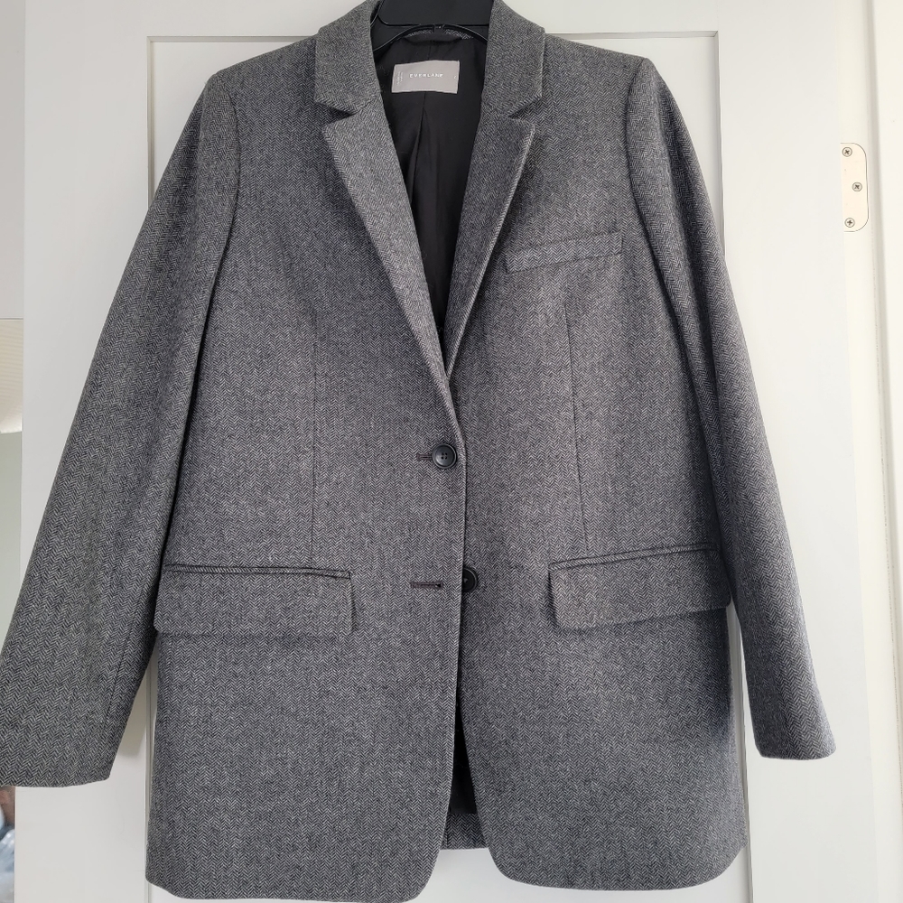 Everlane herringbone wool blazer 2